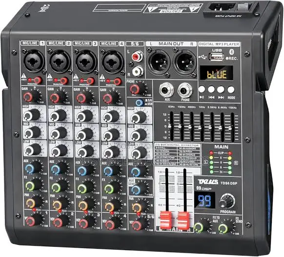 BOMGE 4 Channel Audio Interface Sound Board Mixing Console 99 DSP DJ M