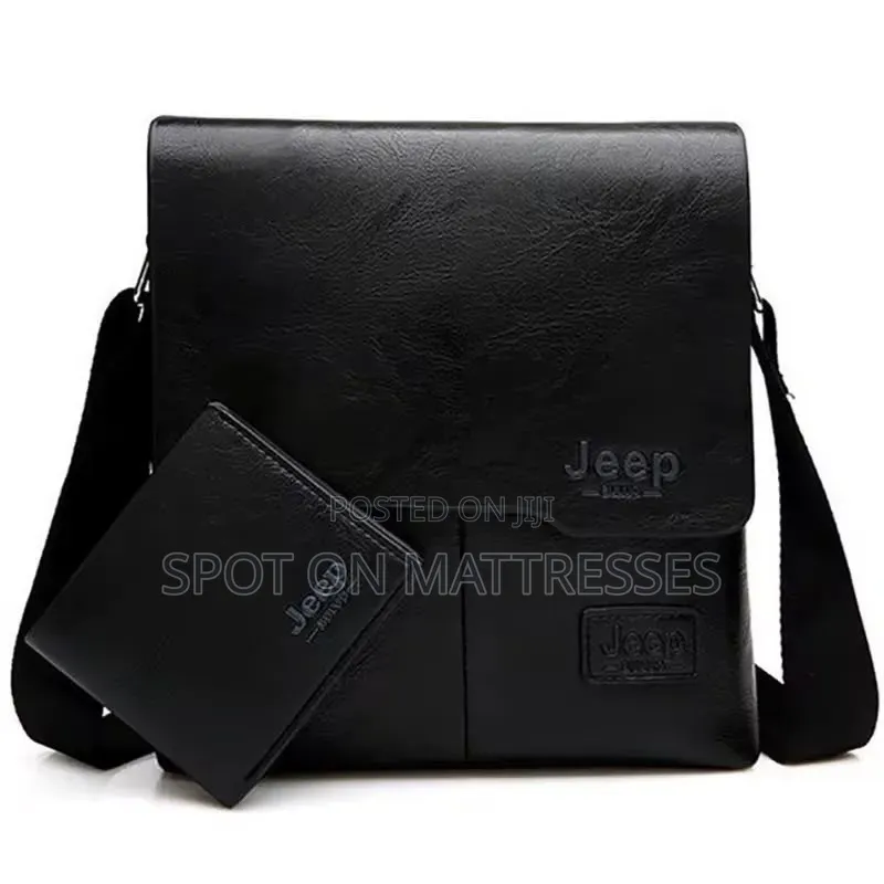 Jeep and Polo Leather Shoulder Bags. Brown and Black. We Deliver!