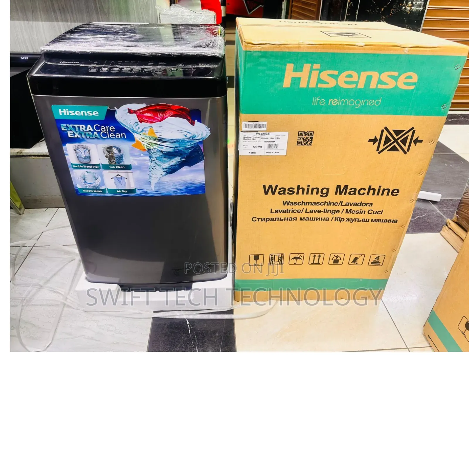 Hisense 9Kg Top Load Fully Automatic Washing Machine