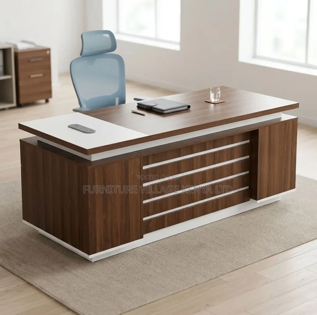 Office Desk; 2 M Straight Modern CEO'S Office Computer Desk