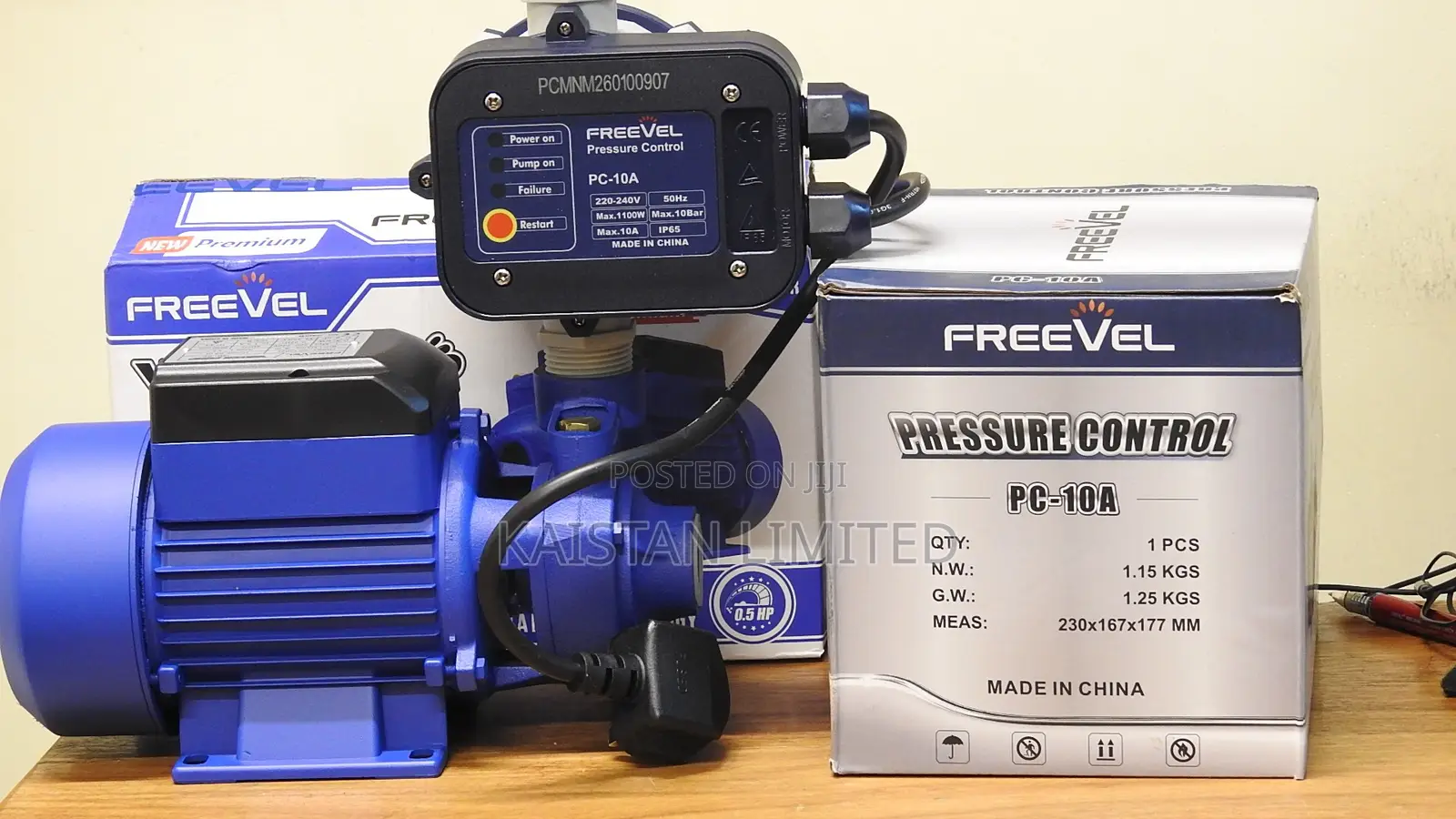 0.5HP Electric Water Pump With Automatic Pressure Controller
