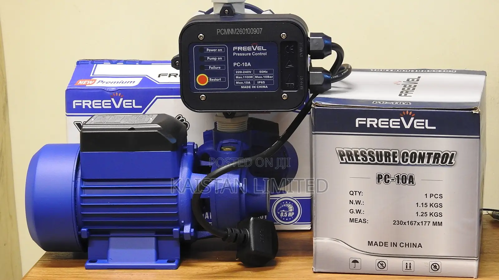Freevel Qb-60 0.5hp Water Pump With Automatic Pressure Controller