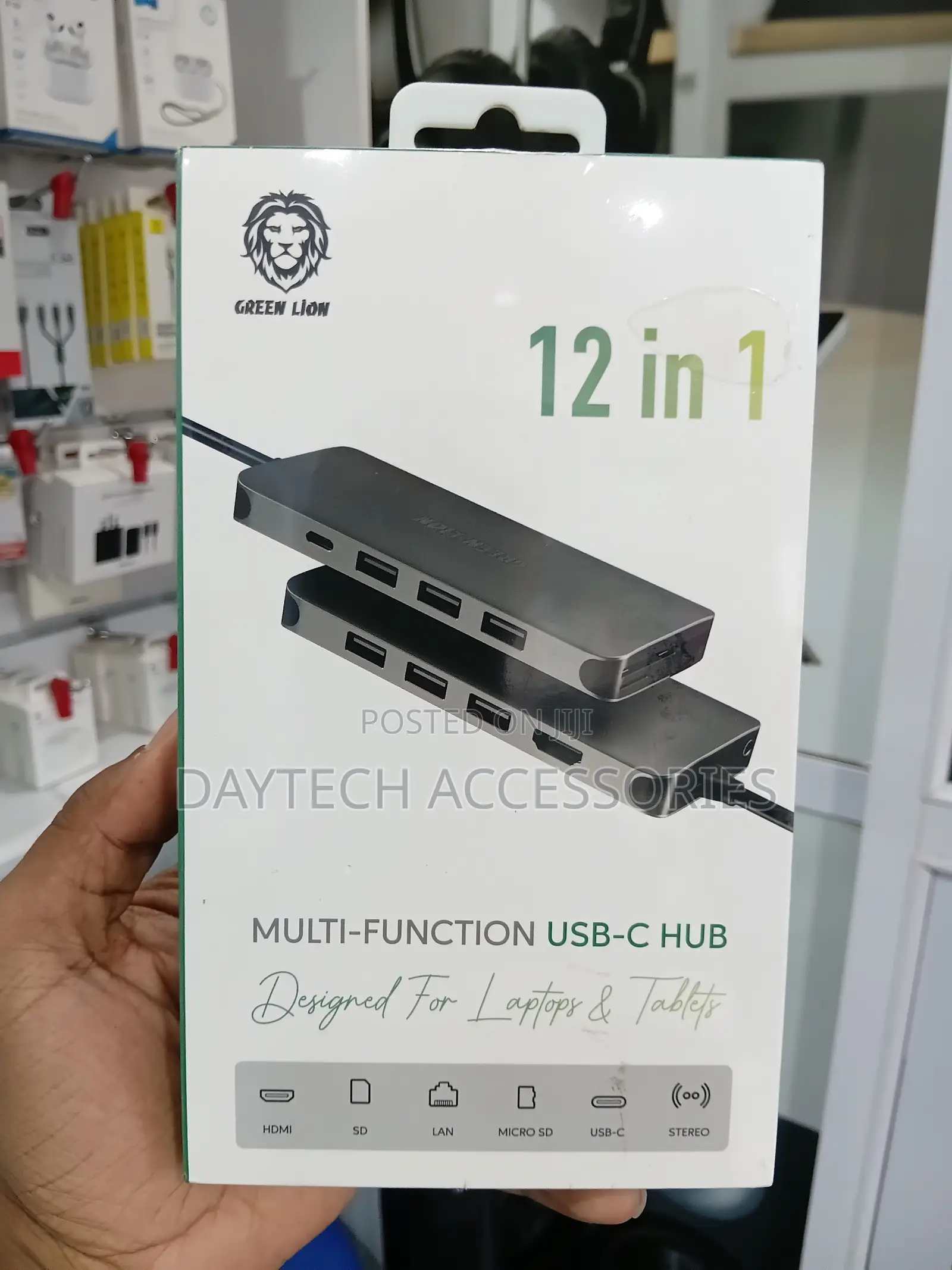 Green Lion 12-in-1 Multi-Function USB-C Hub for Laptops and Tablets