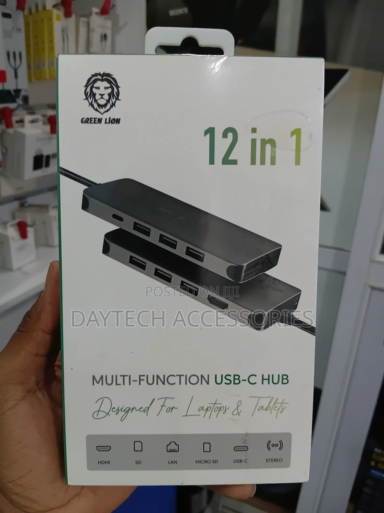 Green Lion 12-in-1 Multi-Function USB-C Hub Docking Station.