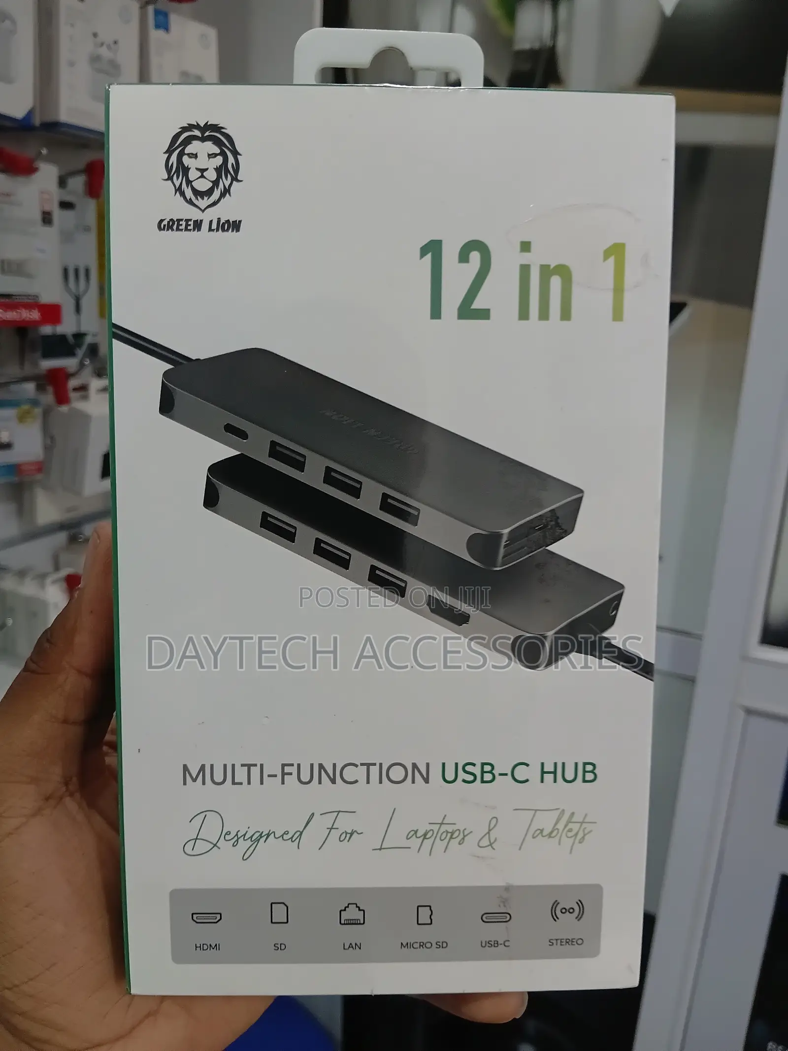 Green Lion 12-in-1 Multi-Function USB-C Hub Docking Station.