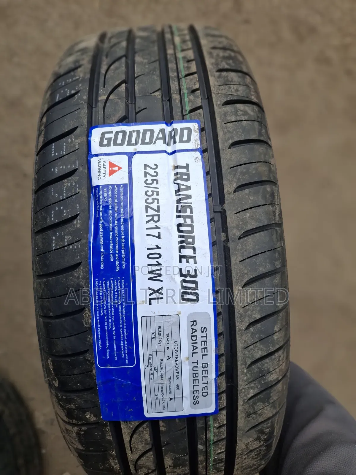 225/55zr17 Goddard Transforce Tire