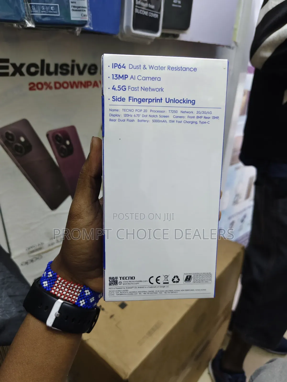 New Tecno Pop 20 128 GB Gray