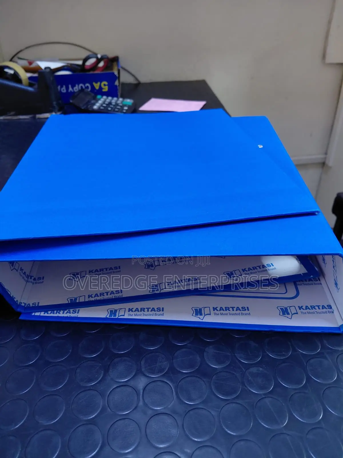 Blue Document Box File