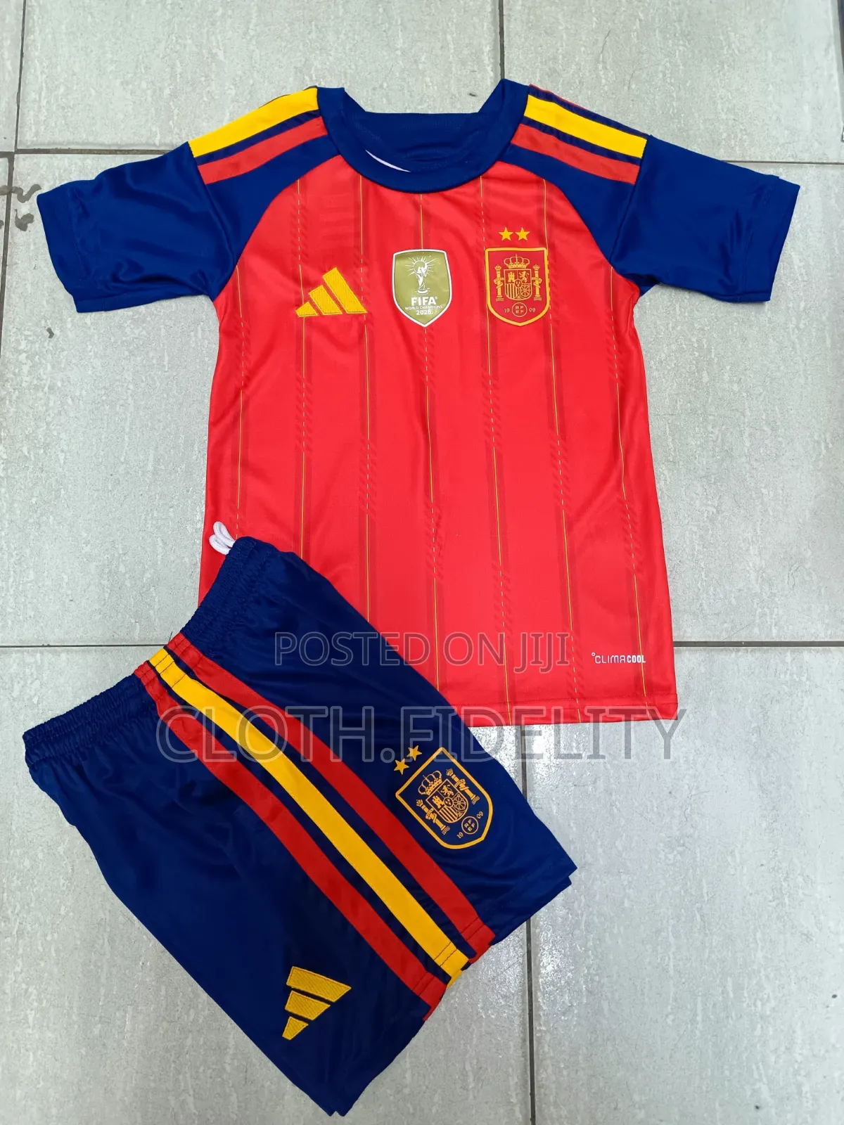 Spain Home Kids World Cup Jersey 2026.
