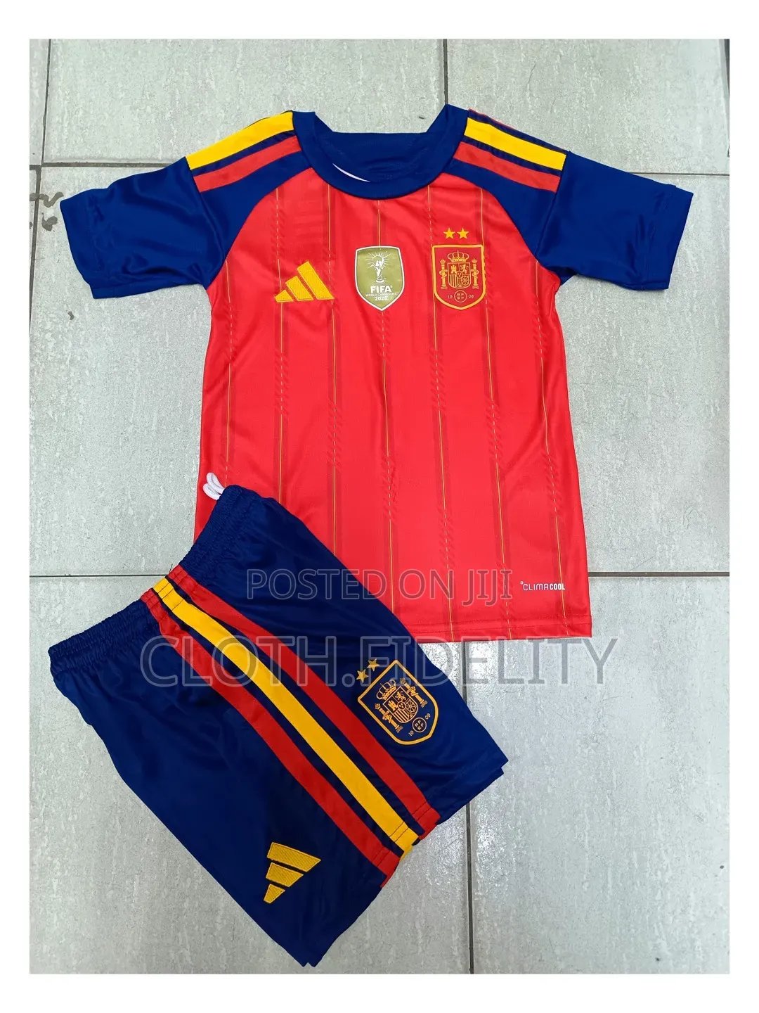 Spain Home Kids World Cup Jersey 2026.