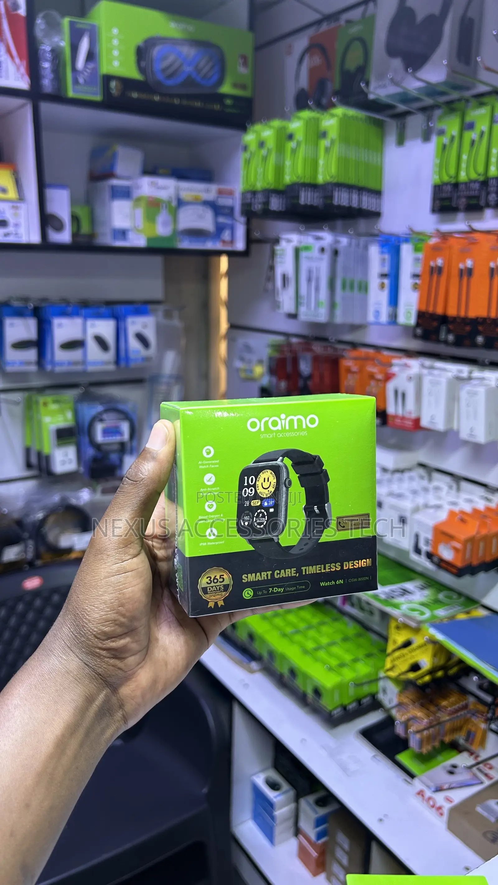 Oraimo Watch 6N Smartwatch With AI Faces & IP68 Waterproof