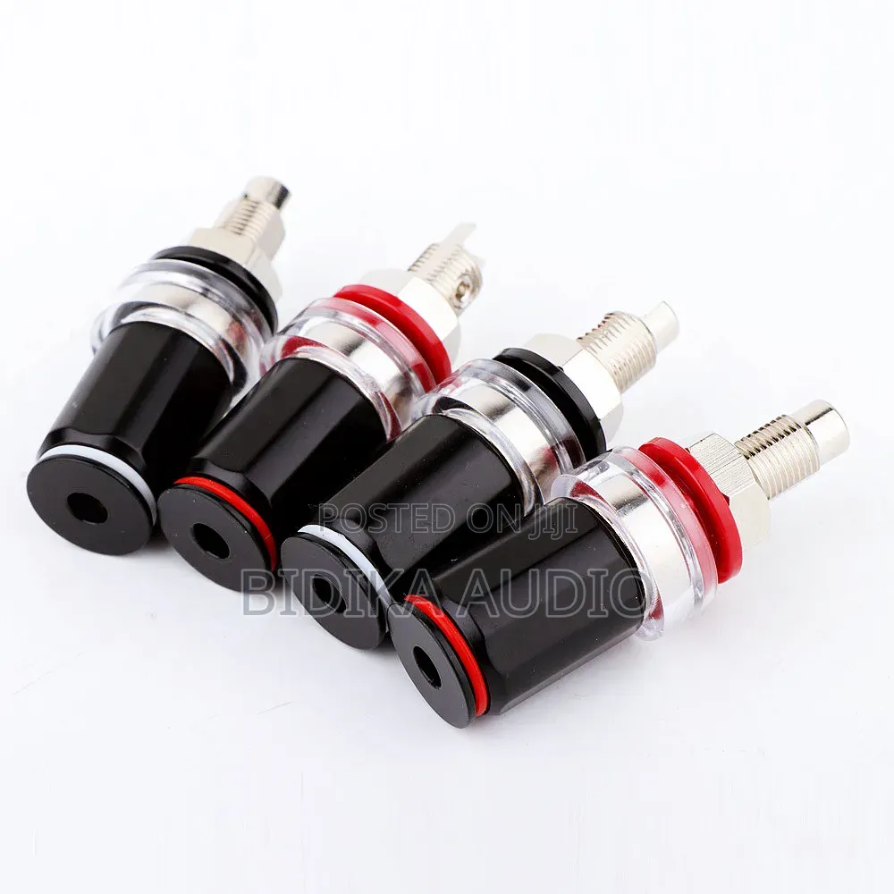 High Quality Stereo Audio Banana Plug Terminal Rhodium Plated