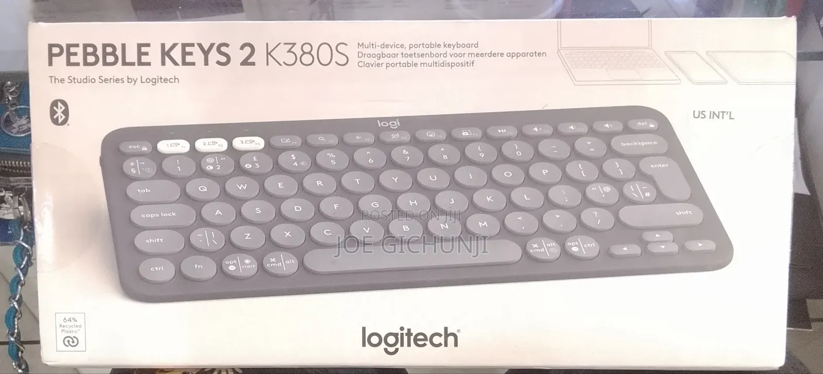 Logitech Pebble Keys 2 K380s Multi-Device Bluetooth Keyboard