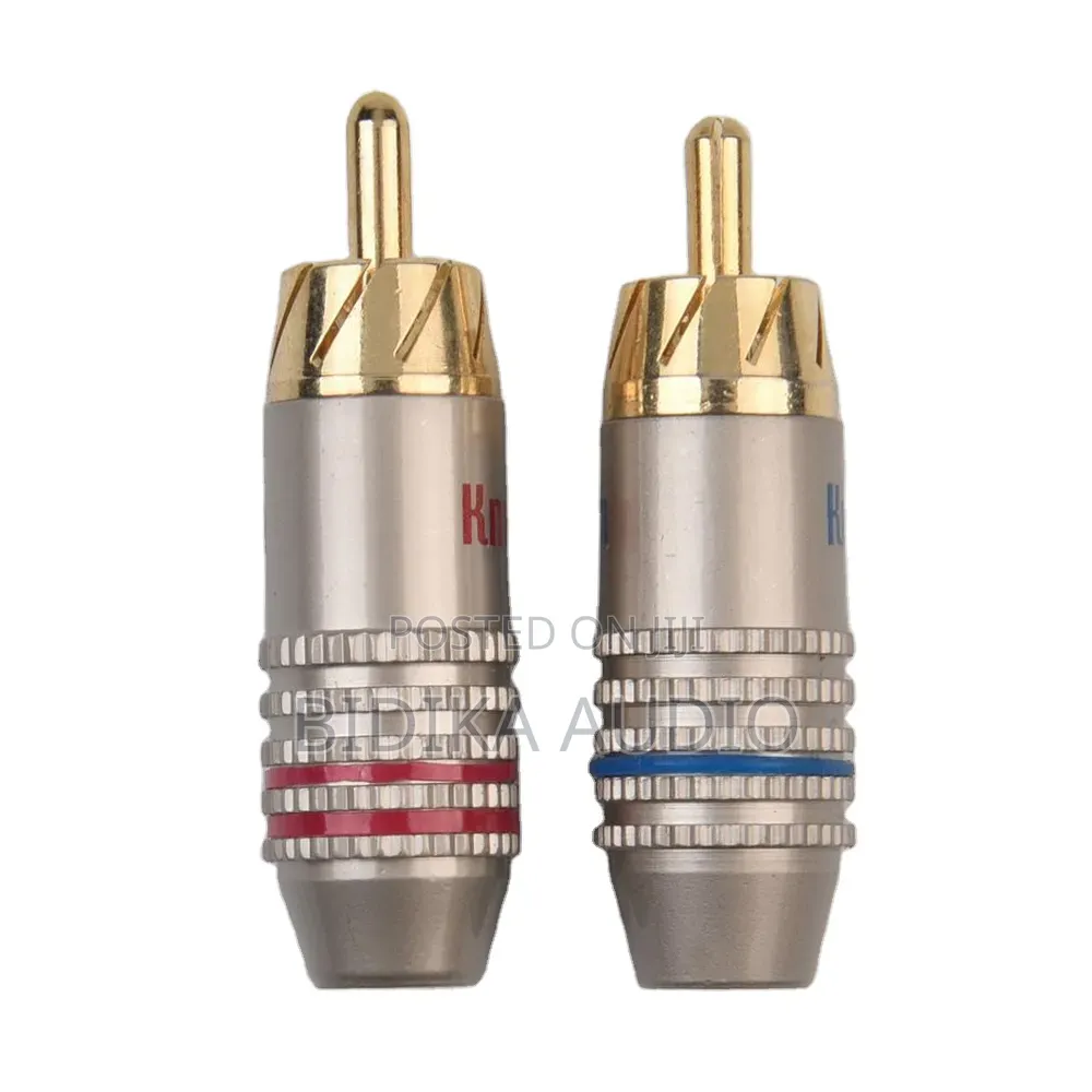Wholesales HIFI Audio Video RCA Plug Connector Gold Plated Audio