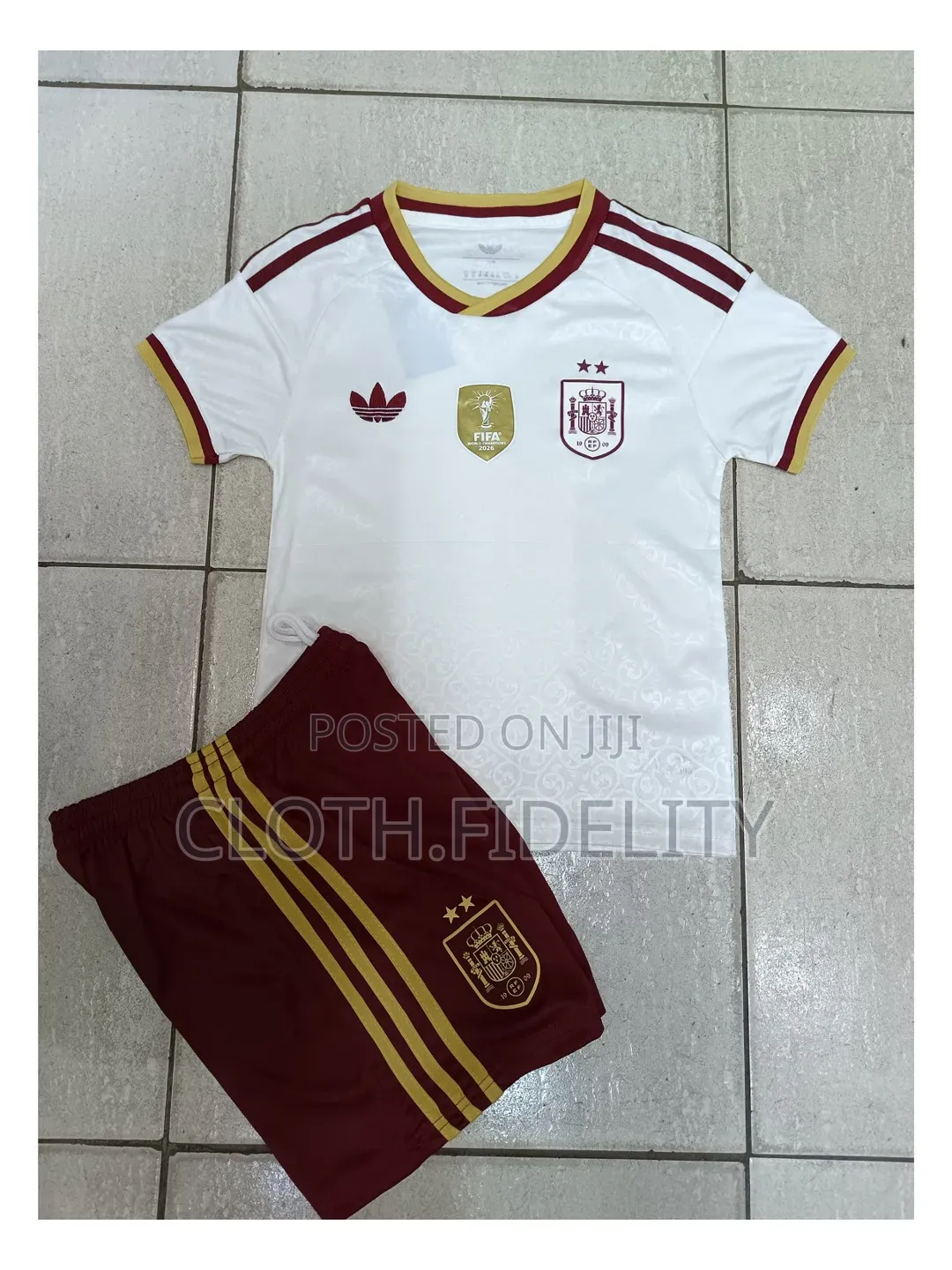 Spain Away World Cup Kids Jersey 2026.