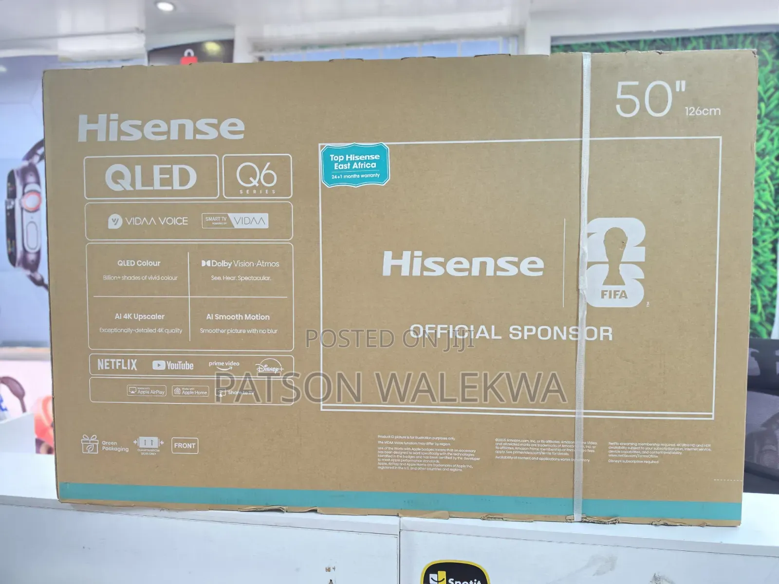 Hisense 50 Inch QLED 4K Smart TV 50Q6QKEN