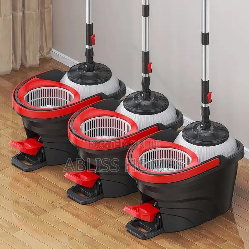 12L Bucket Foot Pedal Spin Mop (Rotary Mop)