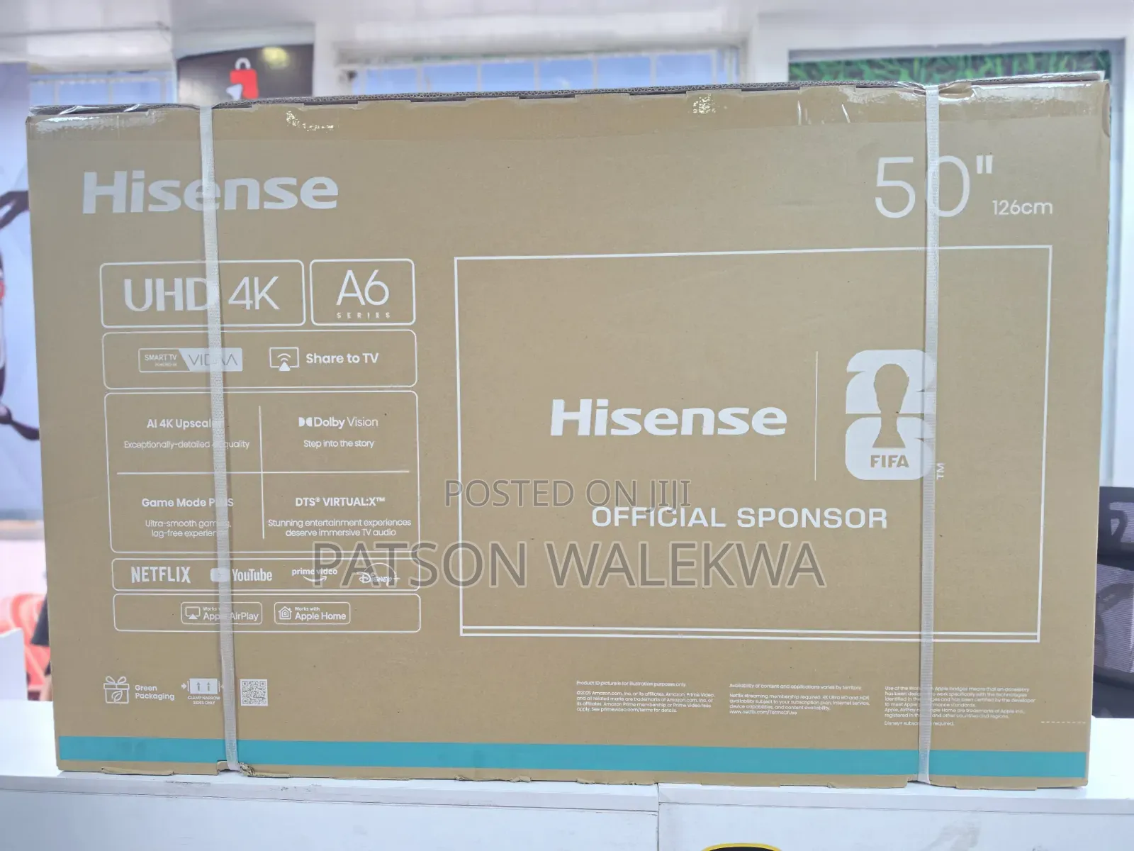 Hisense 50 Inch 4K UHD Smart TV-50A6Q
