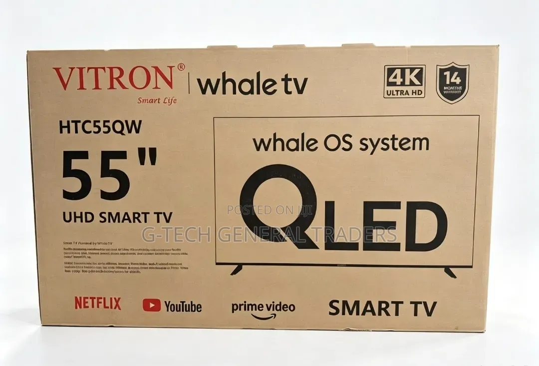 Vitron 55" QLED Smart TV (Model HTC55W)