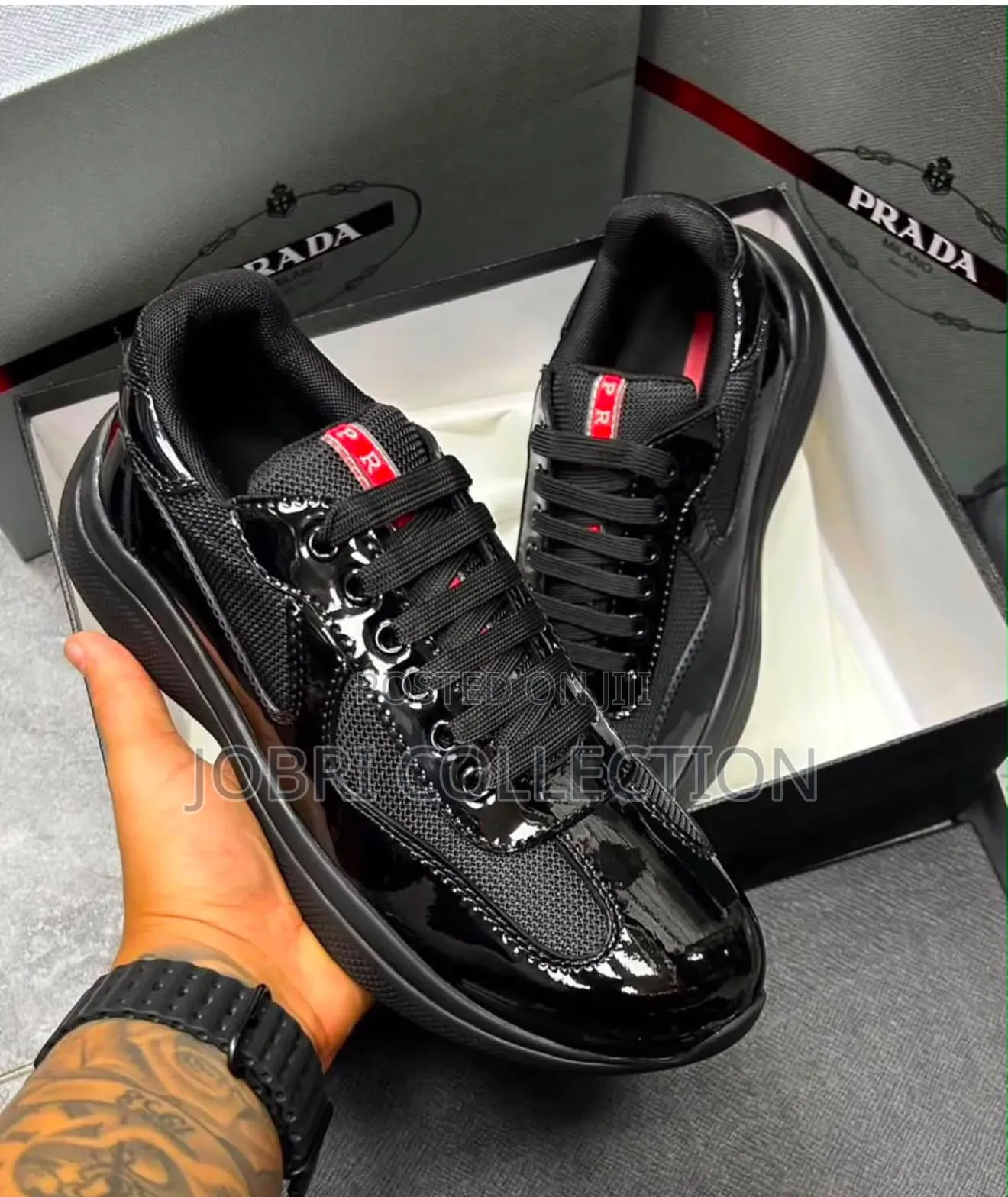 American Prada Cup ” Triple Black “ Sneakers
