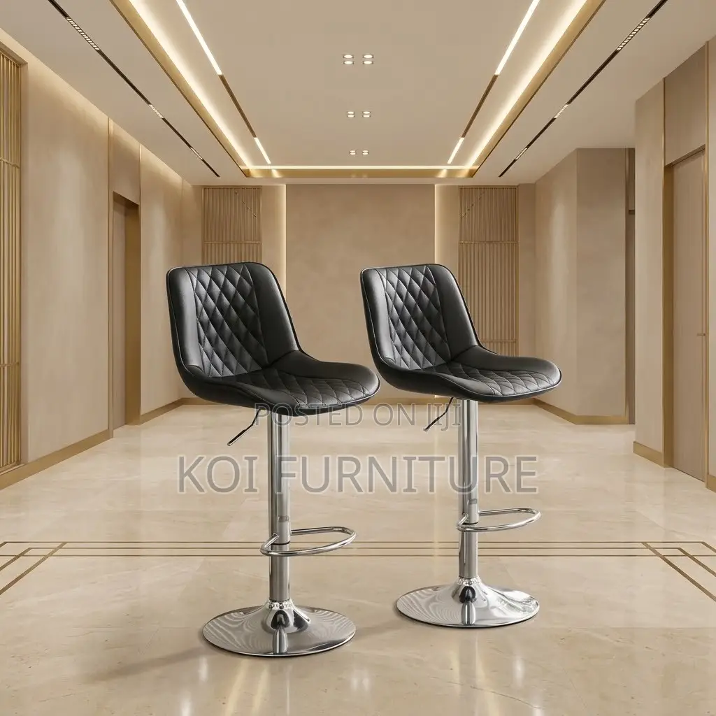 Barstools; Leather High Height Reckining Home Barstools