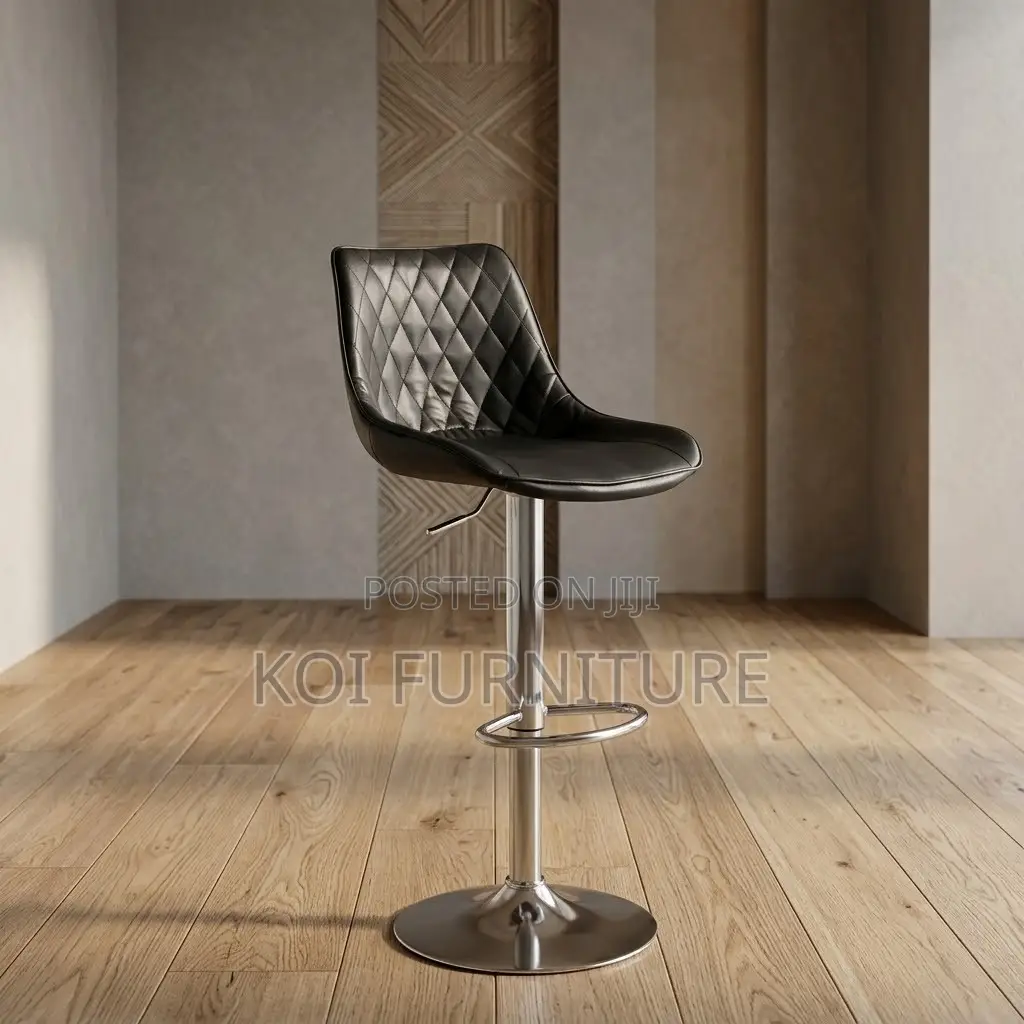 Barstools; Leather High Height Reckining Home Barstools