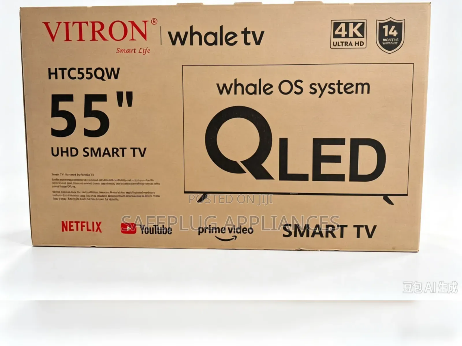Vitron 55 Inch QLED Smart TV With UHD Display