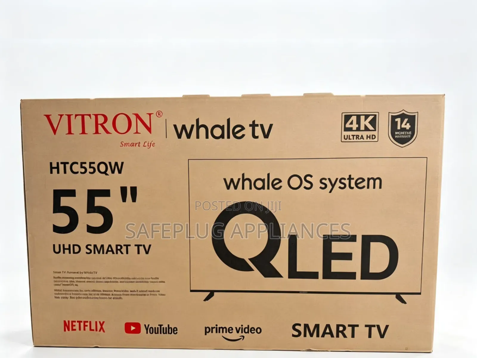 Vitron 55 Inch QLED Smart TV With UHD Display