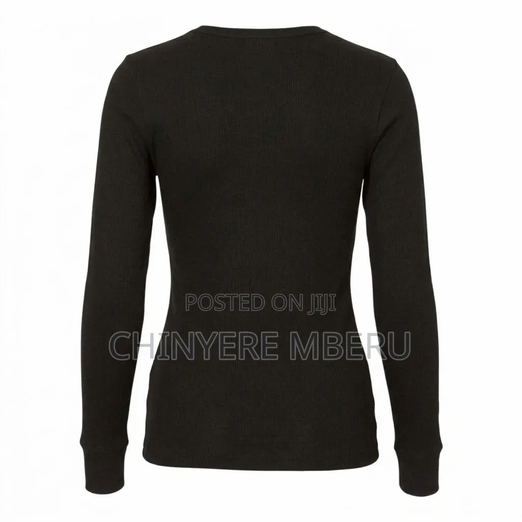 Slim Fit Black Long Sleeve Shirt