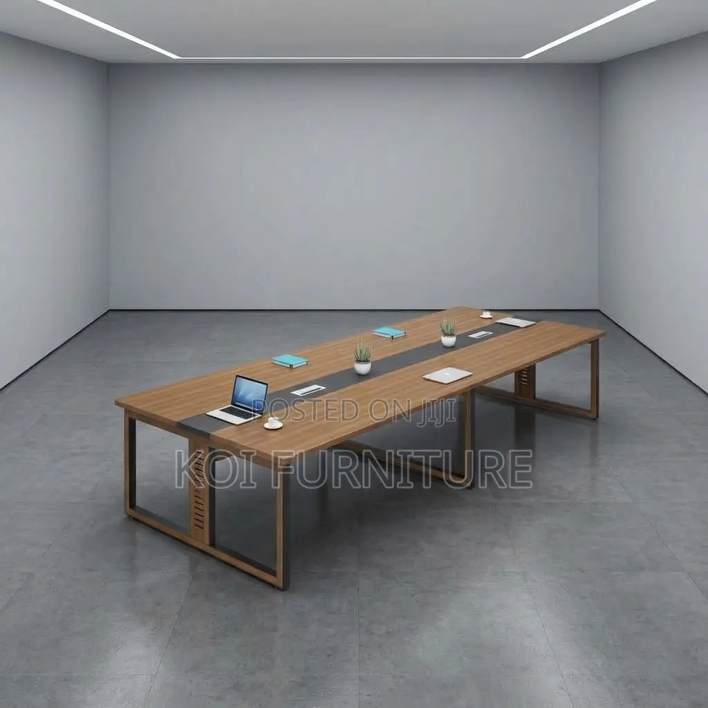 Boardroom Table; 2400MM Executive Meeting Table With Power Cable
