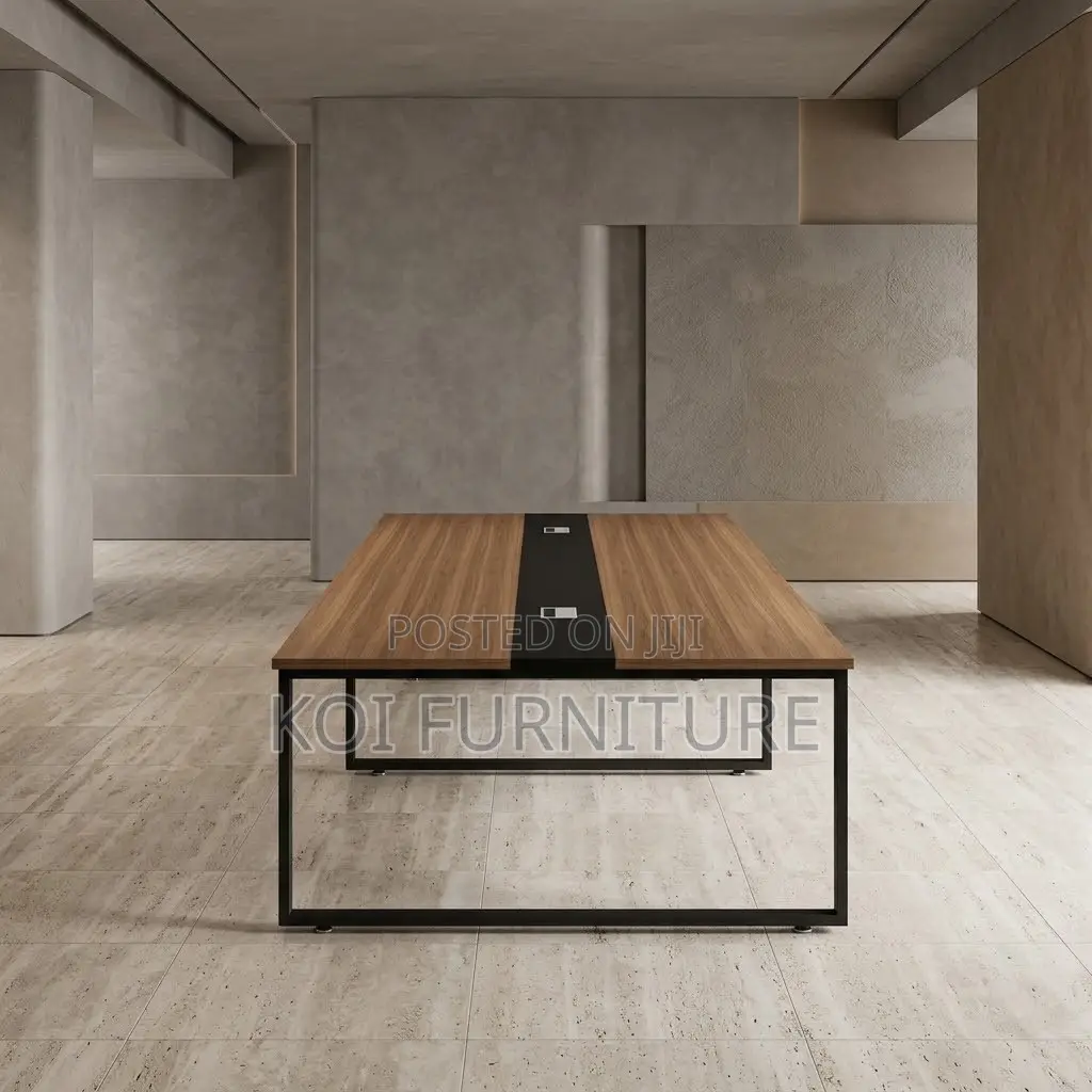 Boardroom Table; 2400MM Executive Meeting Table With Power Cable