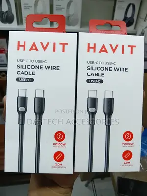 HAVIT MaxPower 100W Type-C to Type-C Cable 2M