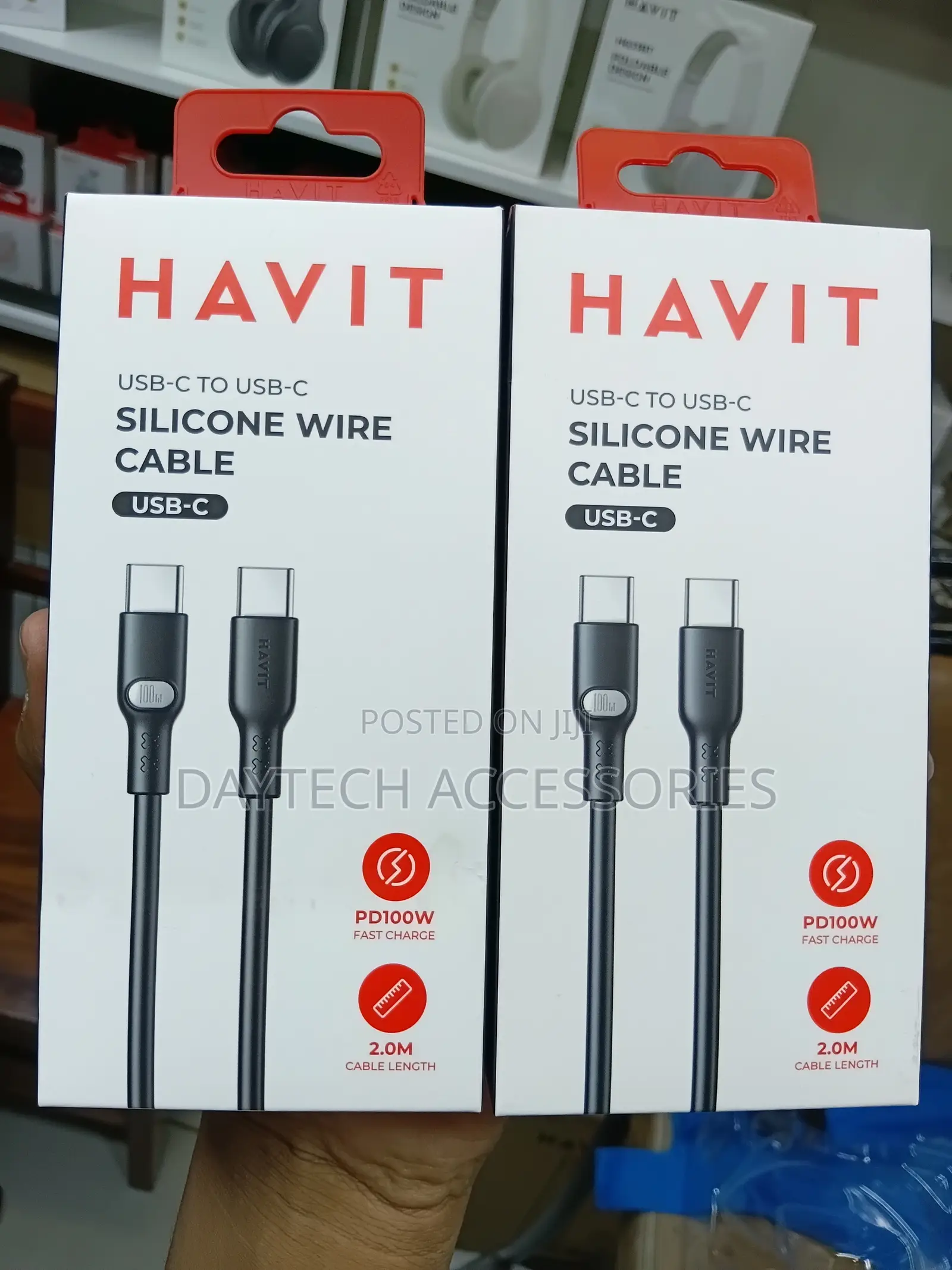 HAVIT MaxPower 100W Type-C to Type-C Cable 2M