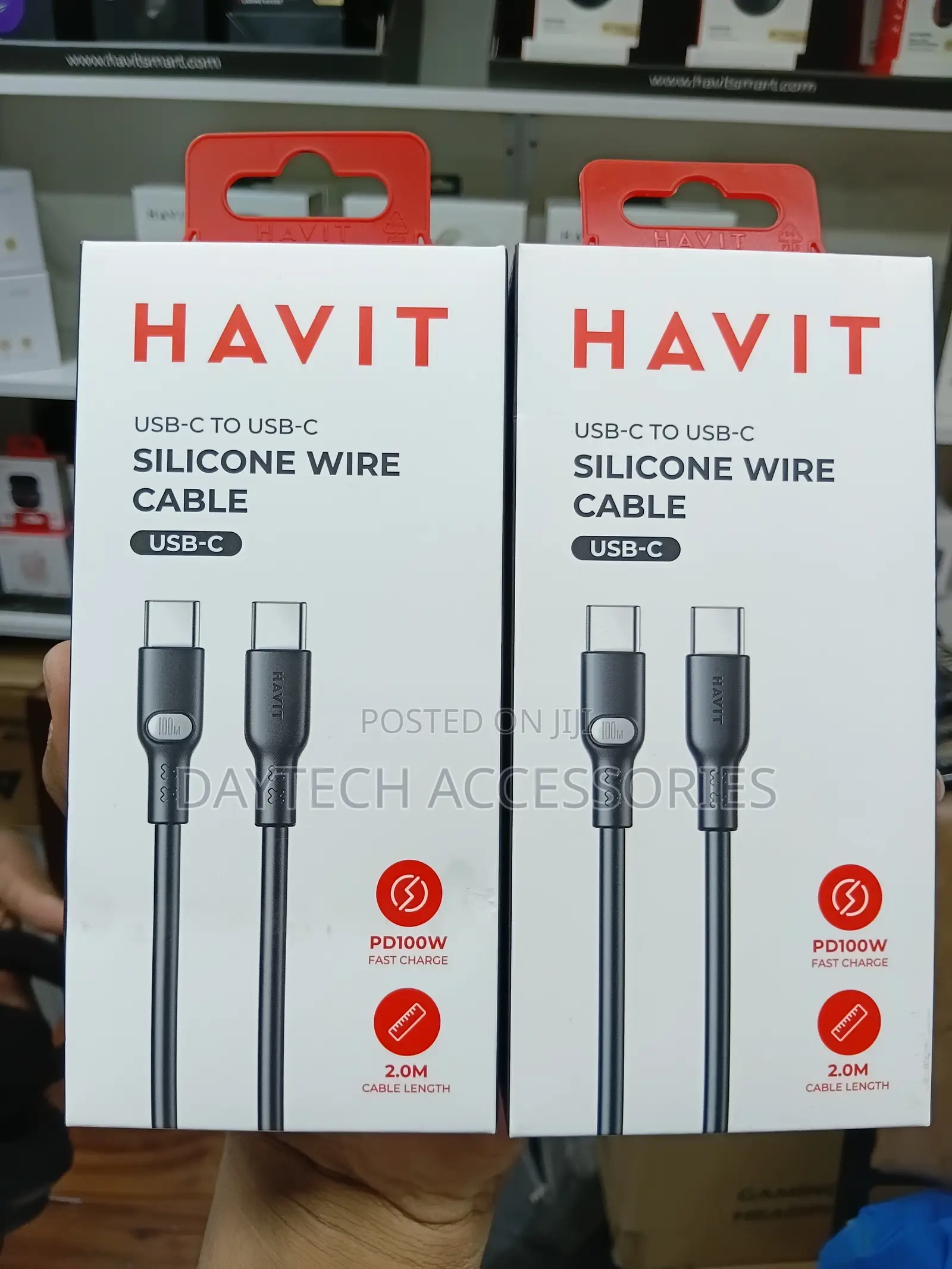 HAVIT MaxPower 100W Type-C to Type-C Cable 2M