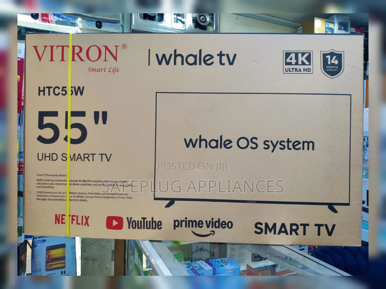 Vitron 55” QLED Ultra HD Smart Television – Whale OS