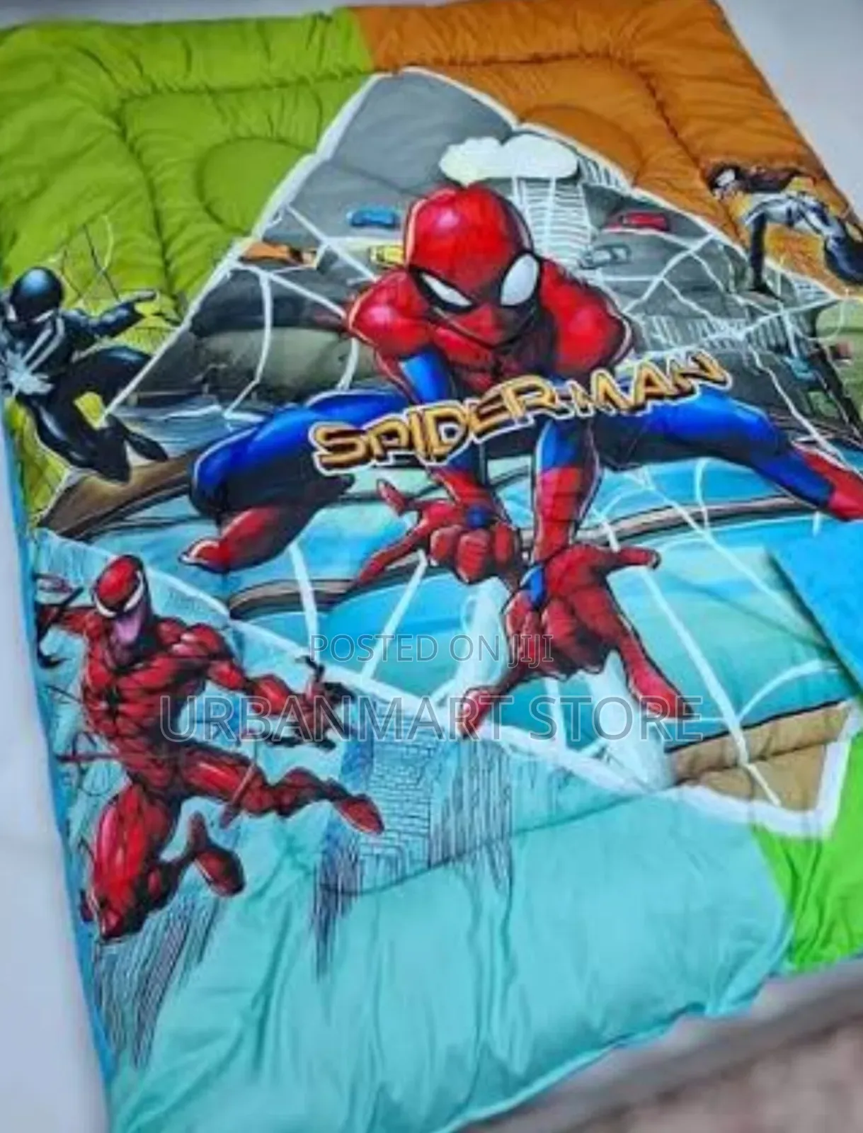 Spider-Man Kids Duvet Set With Bedsheet and Pillowcases