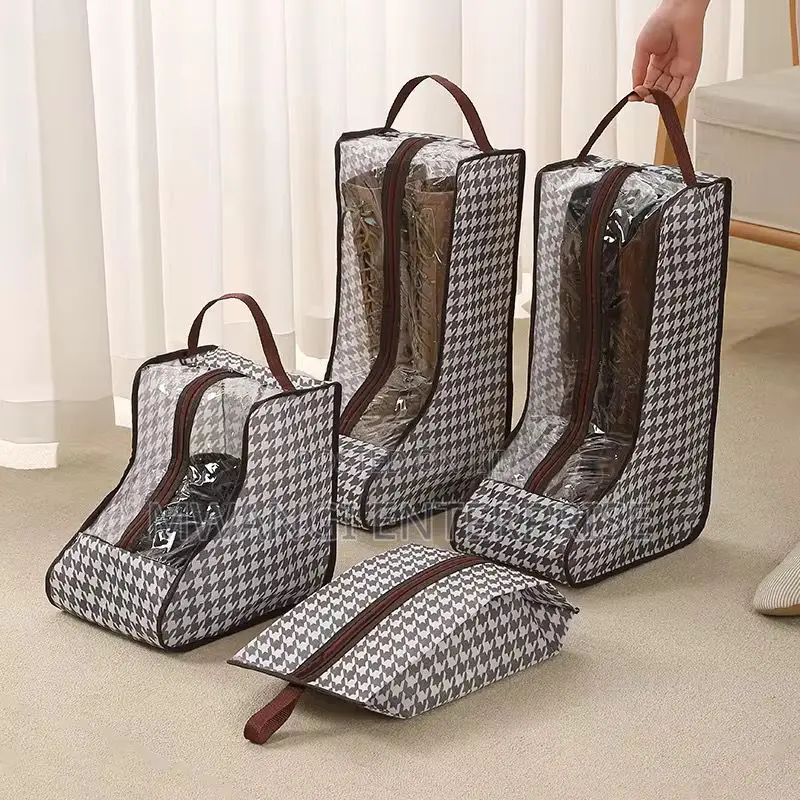 4pcs Boot / Shoe Storage Bag Set With Zip