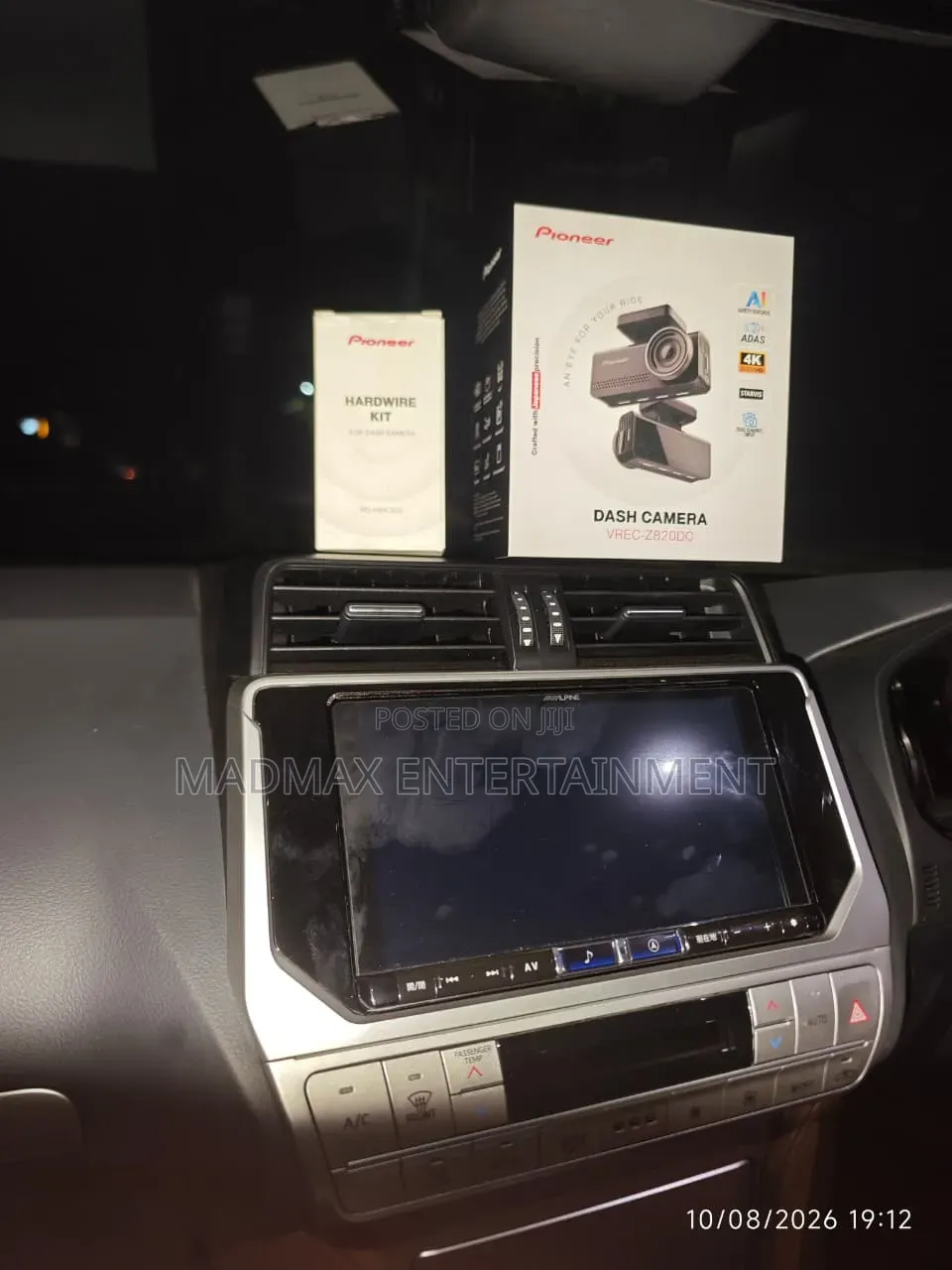 Toyata Prado Dash Camera Pioneer Vrec-Z820dc