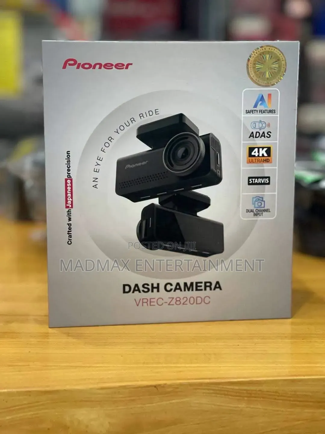 Toyata Prado Dash Camera Pioneer Vrec-Z820dc