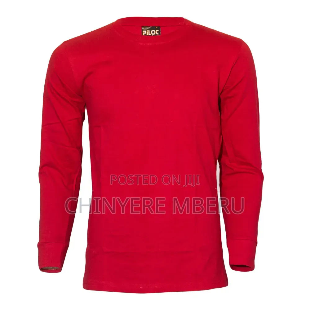 Slim Fit Red Long Sleeve Shirt