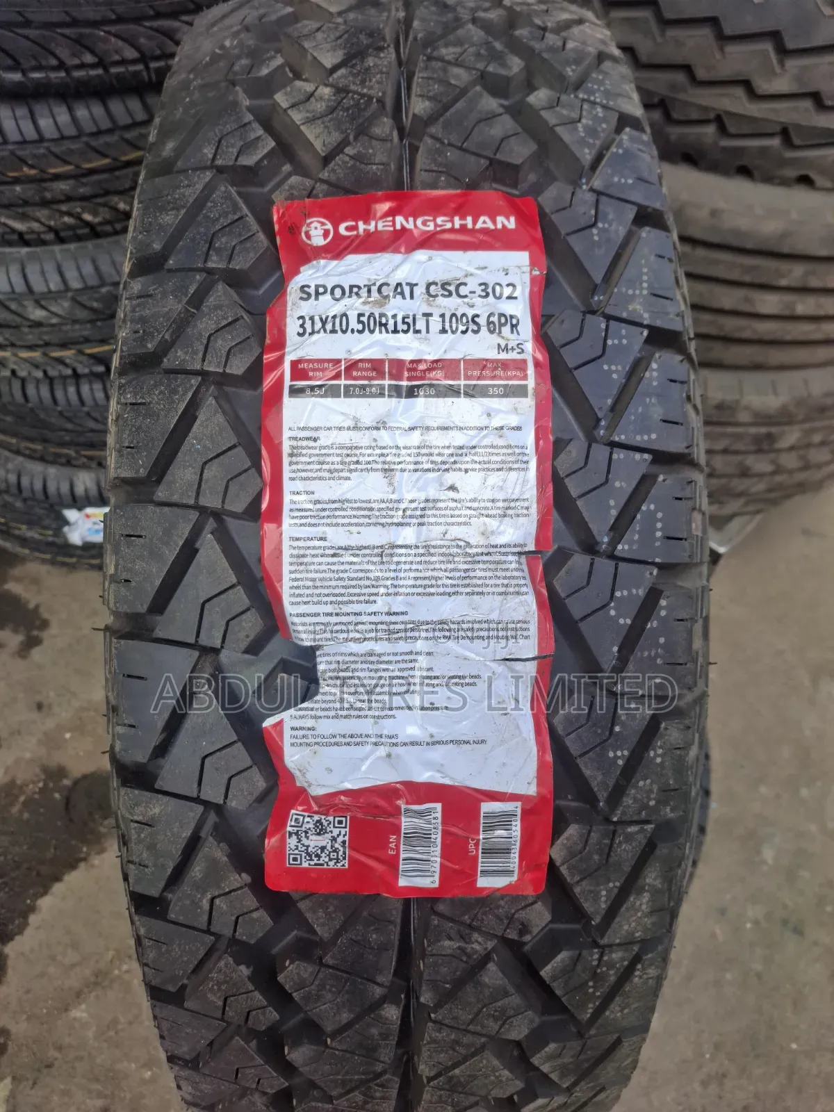 31x10.50r15 Chengshan Sportcut All-Terrain Tire