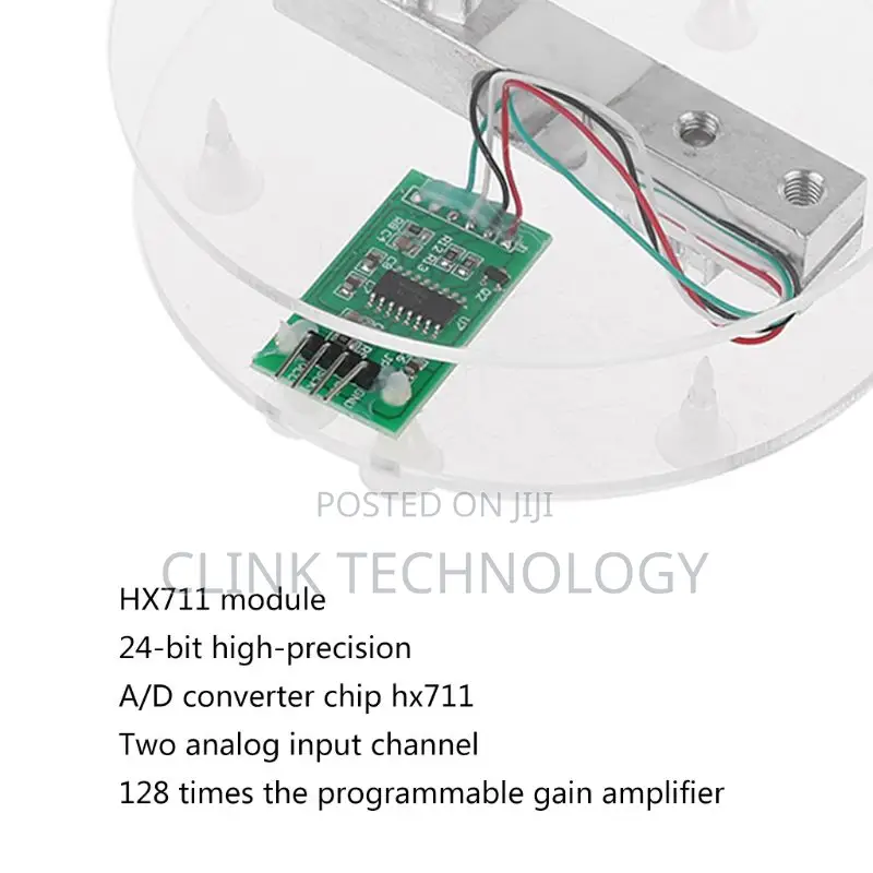 HX711 Digital Weighing Scale Kit With Strain Gauge Load Cell.