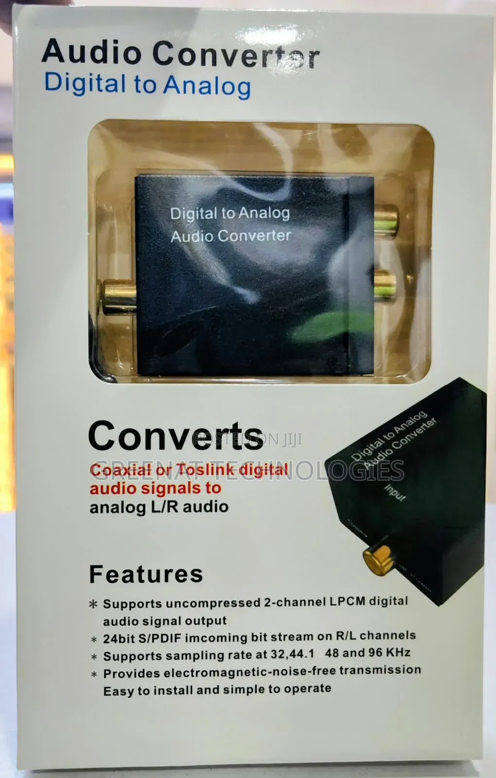 Digital to Analogue Audio Converter / Optical to RCA