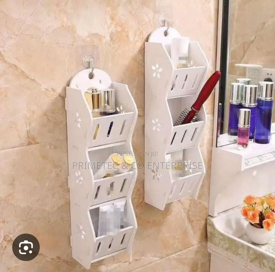 White Wood Hanging 3 Tier Organizer