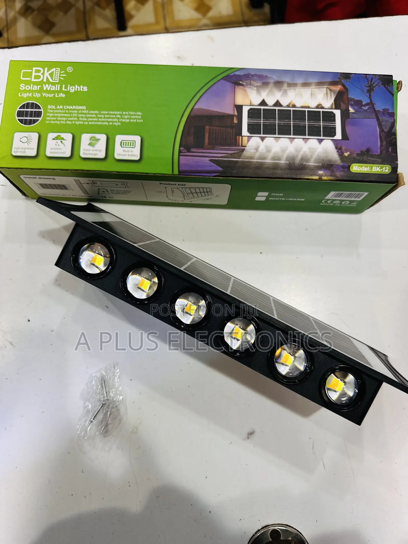 Solar Wall Lamp BK12 – Energy Saving Outdoor LED Light