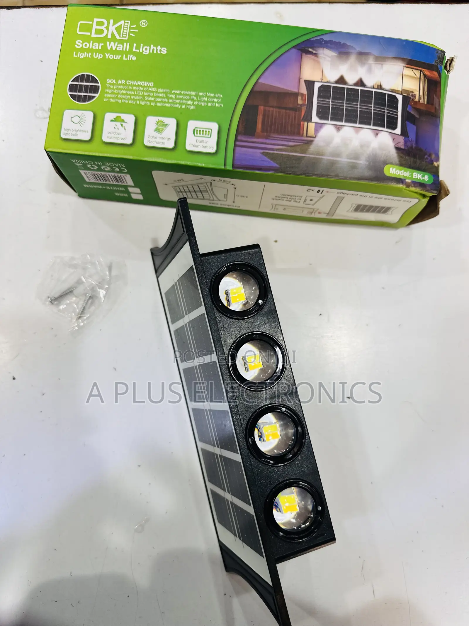 Solar Wall Lamp BK8 – All Weather Outdoor Light