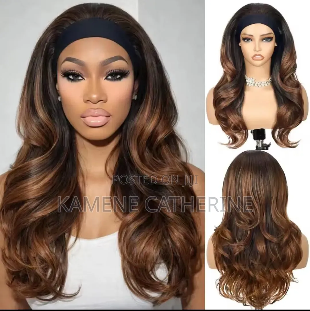 Body Wave Semi Human Headband Wig