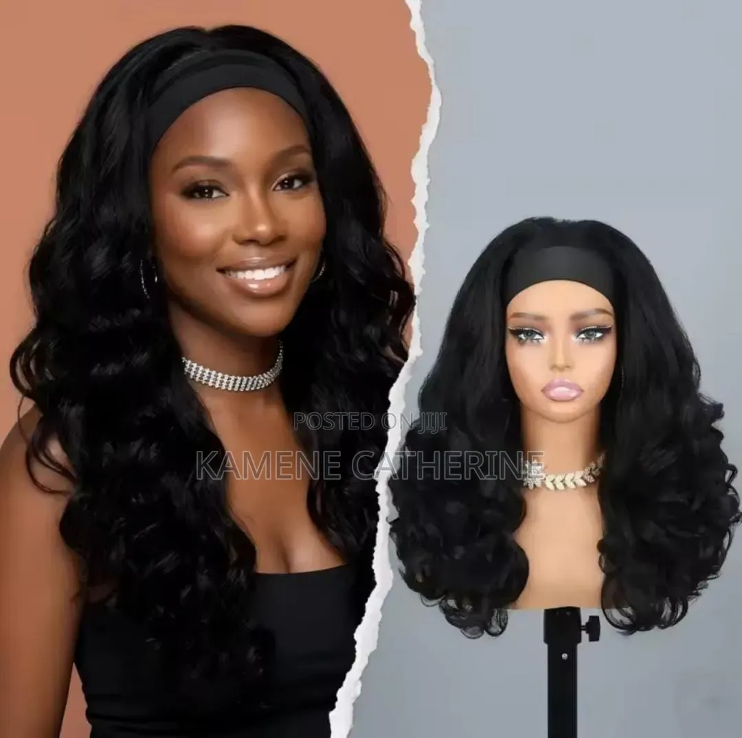 Body Wave Semi Human Headband Wig