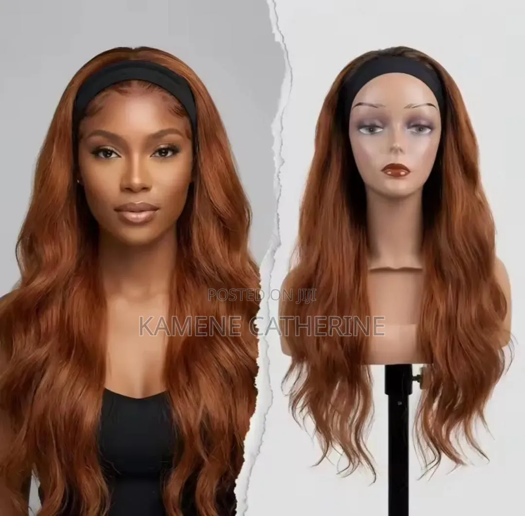 Body Wave Semi Human Headband Wig