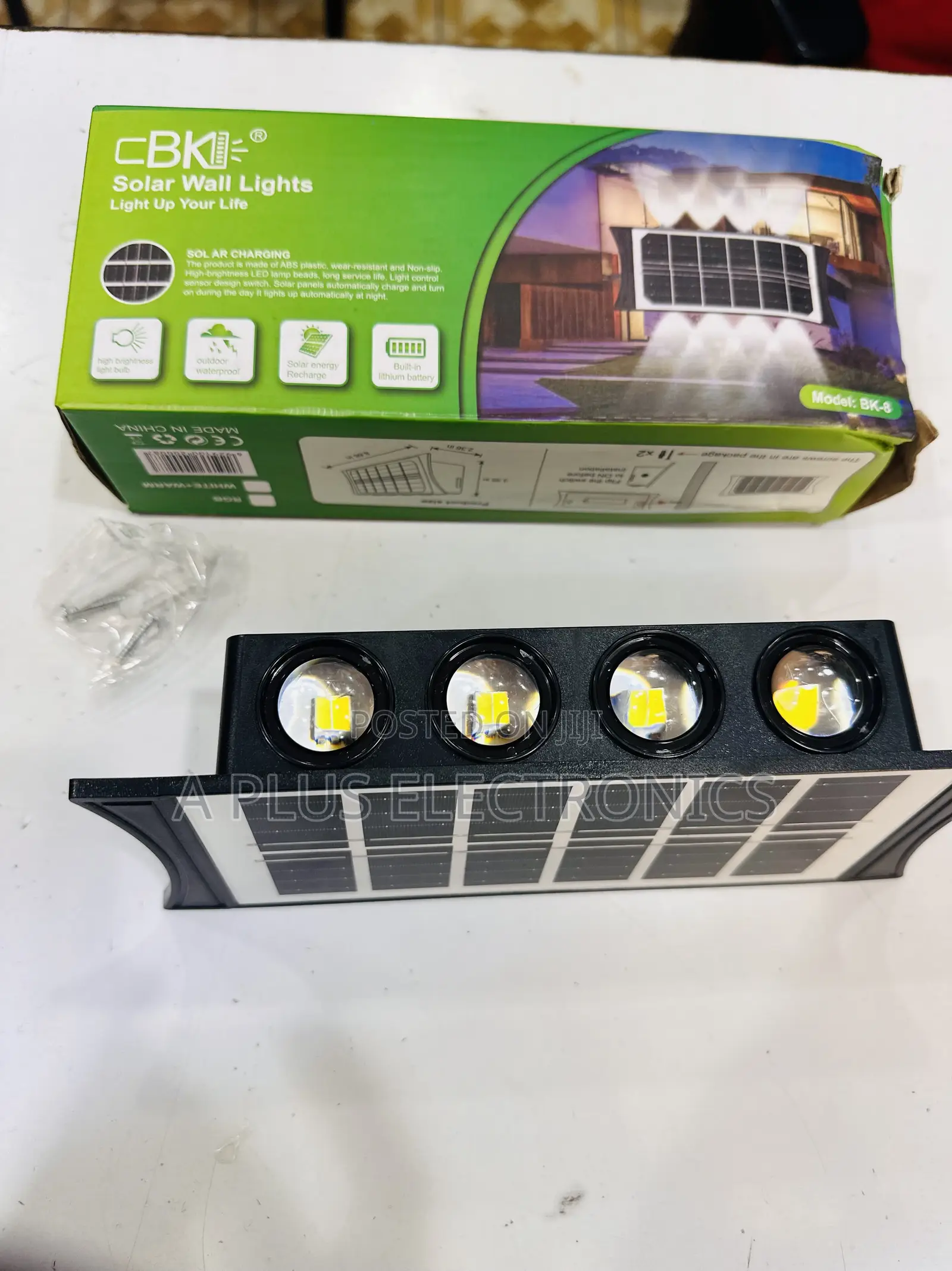 Solar Wall Lamp BK8 – Exterior Wall Security Lighting